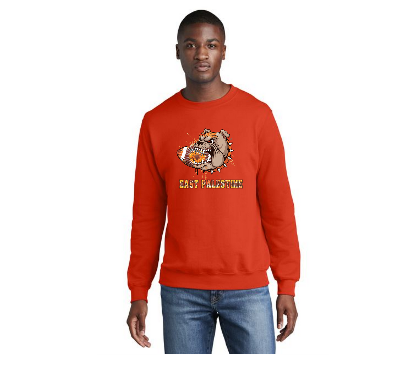 EAST PALESTINE FOOTBALL PC78 Core Fleece Crewneck Sweatshirt 16
