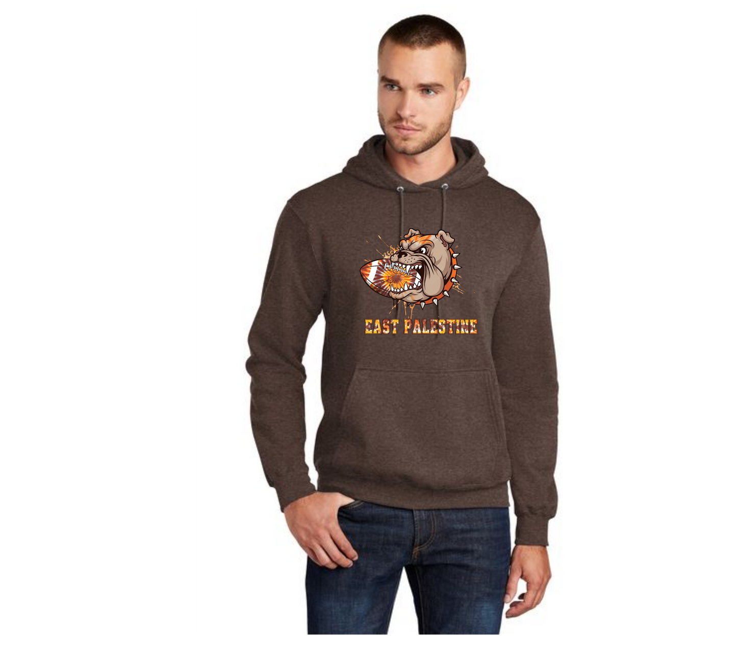 EAST PALESTINE FOOTBALL PC78H Port & Company® Core Fleece Pullover Hooded Sweatshirt 16