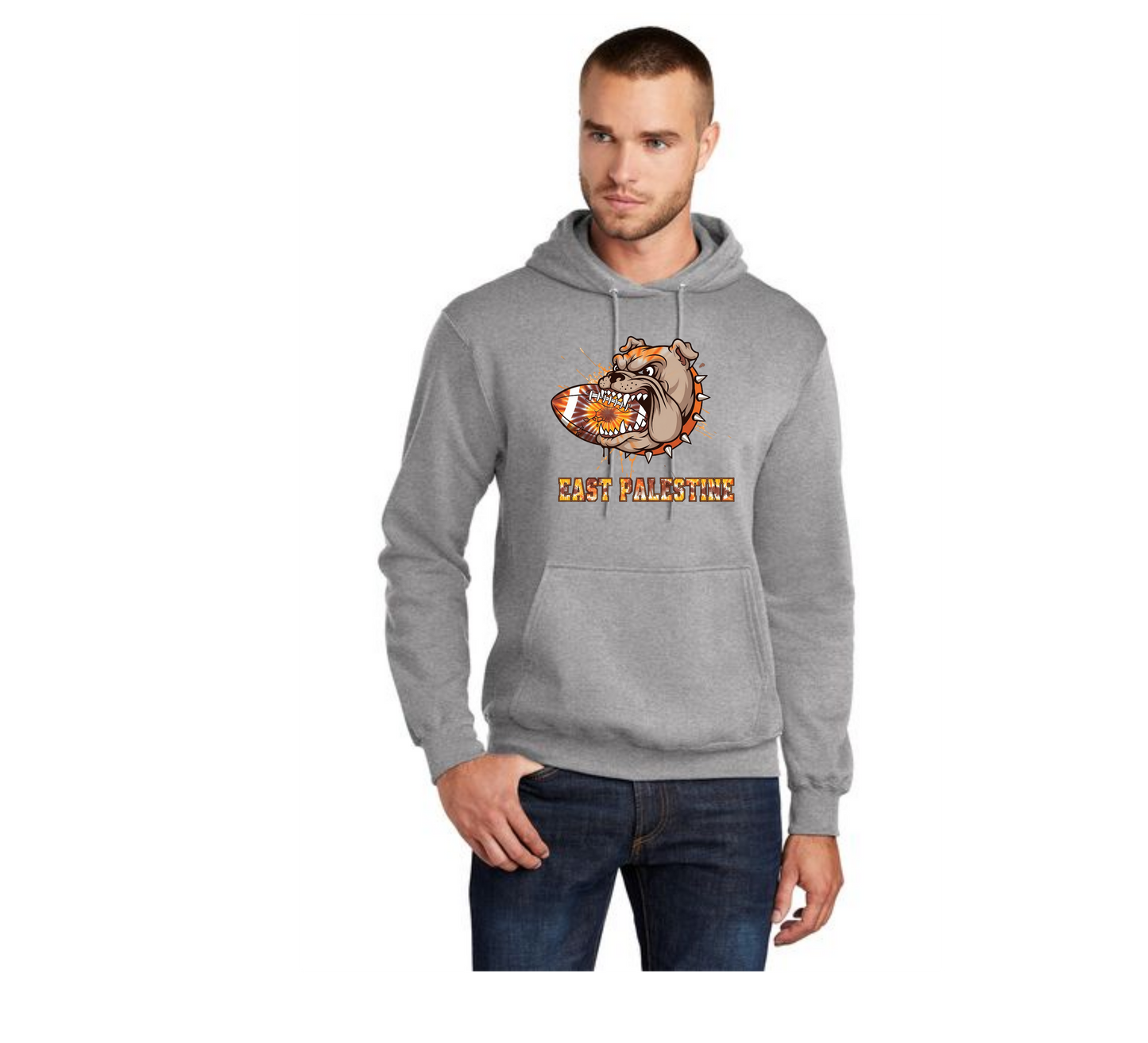 EAST PALESTINE FOOTBALL PC78H Port & Company® Core Fleece Pullover Hooded Sweatshirt 16