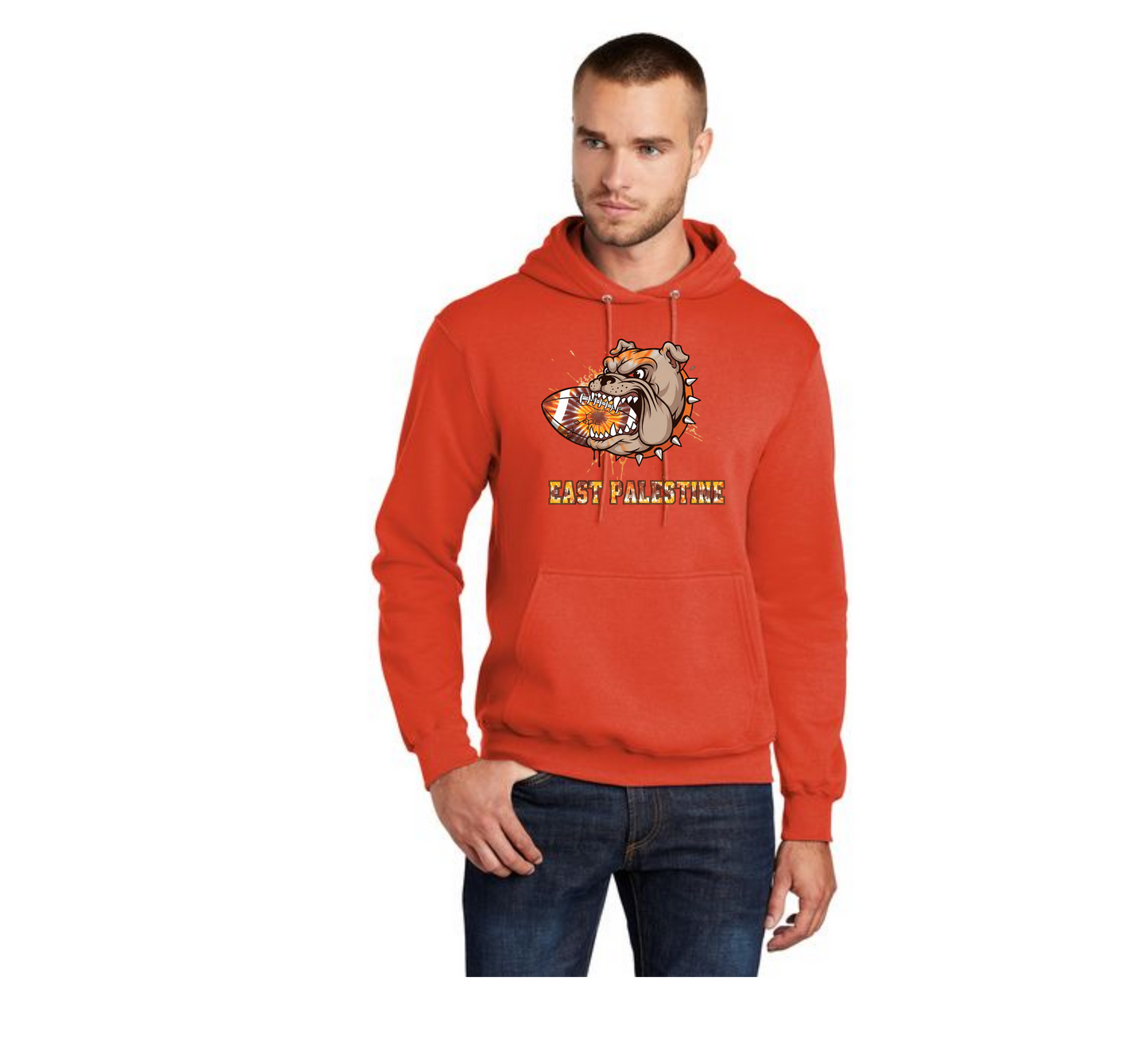 EAST PALESTINE FOOTBALL PC78H Port & Company® Core Fleece Pullover Hooded Sweatshirt 16