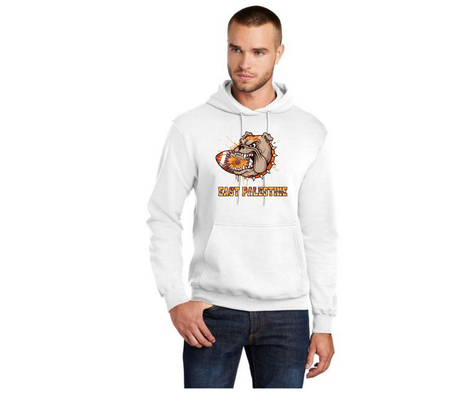 EAST PALESTINE FOOTBALL PC78H Port & Company® Core Fleece Pullover Hooded Sweatshirt 16