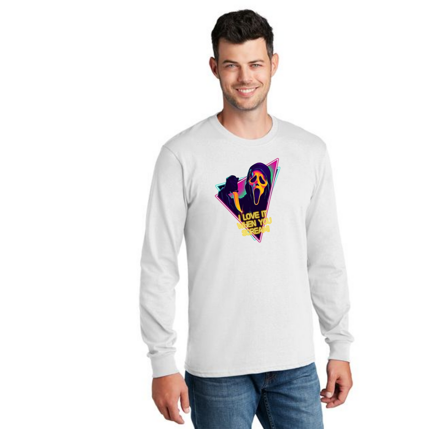 HALLOWEEN PC55LS Port & Company® Long Sleeve Core Cotton Tee HW-27