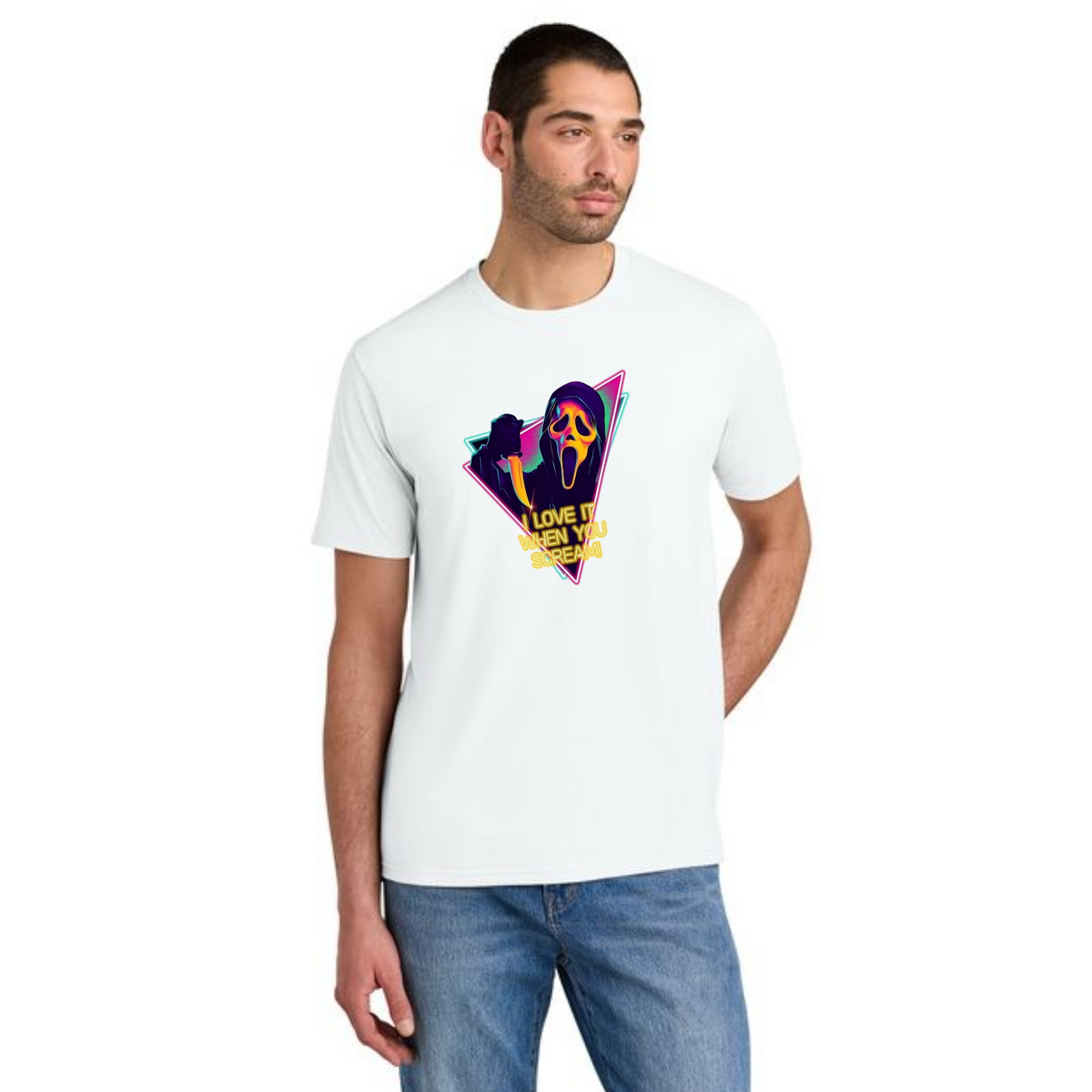 HALLOWEEN SCARY MOVIE 2 DM130 District ® Perfect Tri Tee HW-27