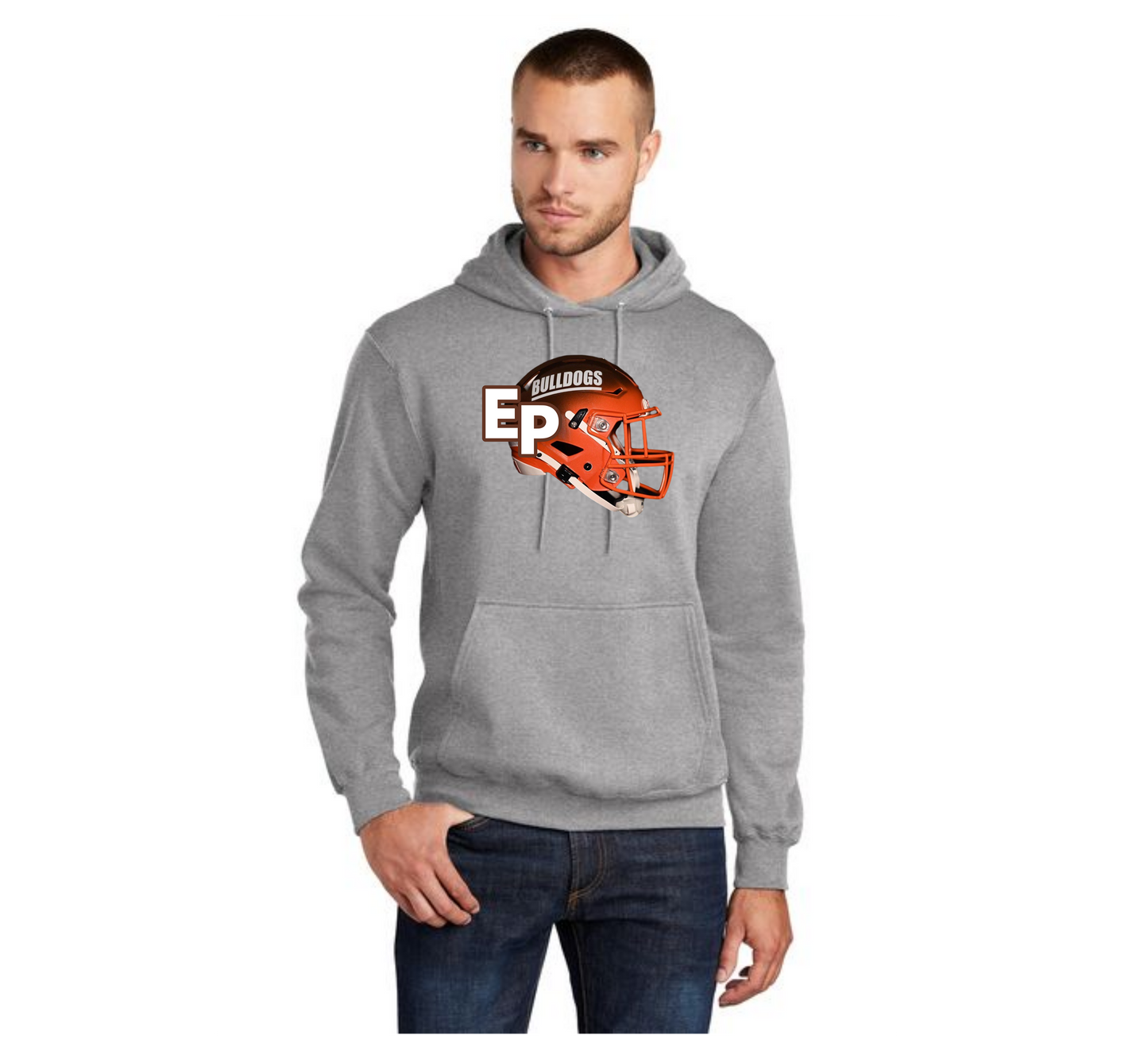EAST PALESTINE FOOTBALL PC78H Port & Company® Core Fleece Pullover Hooded Sweatshirt 17