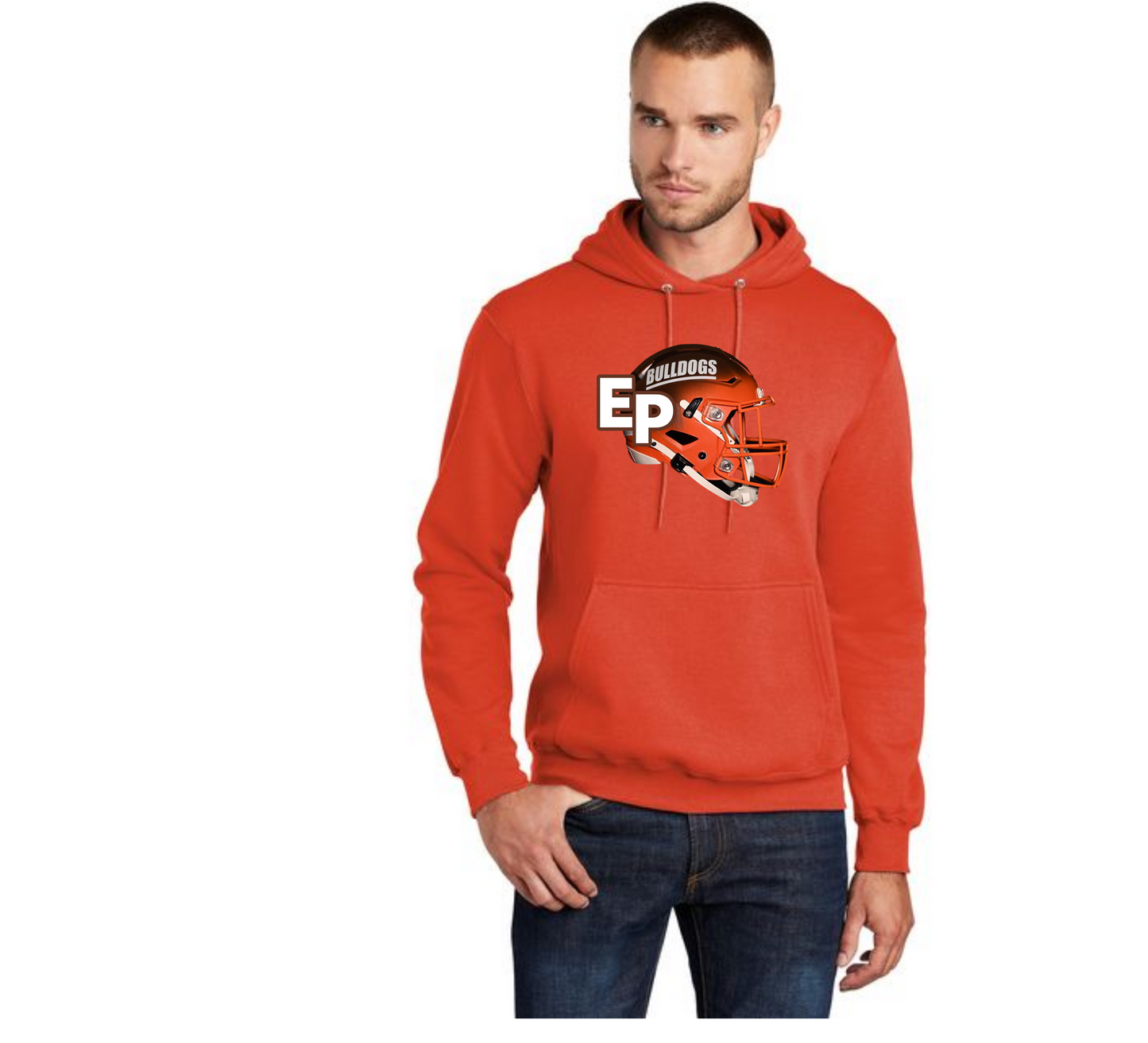 EAST PALESTINE FOOTBALL PC78H Port & Company® Core Fleece Pullover Hooded Sweatshirt 17