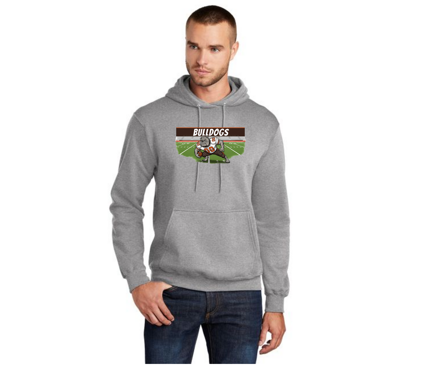 EAST PALESTINE FOOTBALL PC78H Port & Company® Core Fleece Pullover Hooded Sweatshirt 7