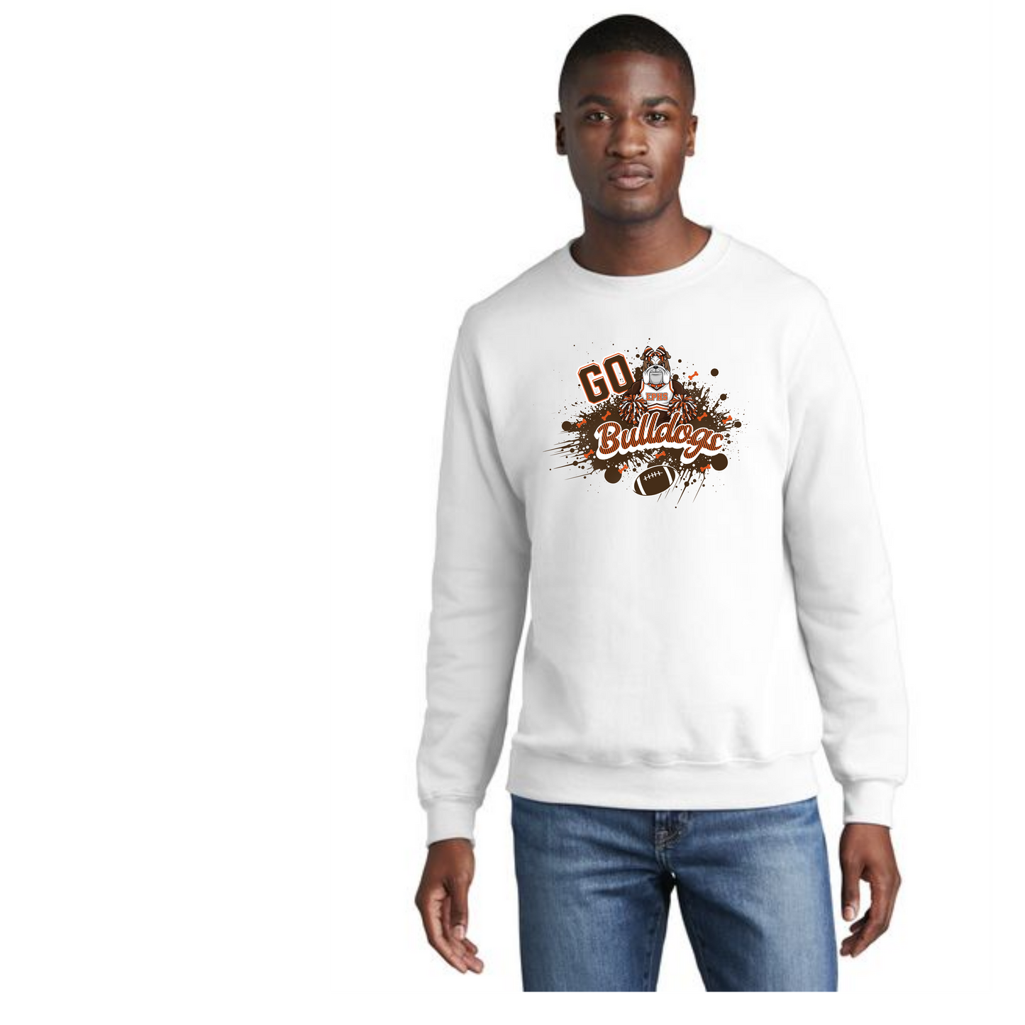 EAST PALESTINE FOOTBALL PC78 Core Fleece Crewneck Sweatshirt 19