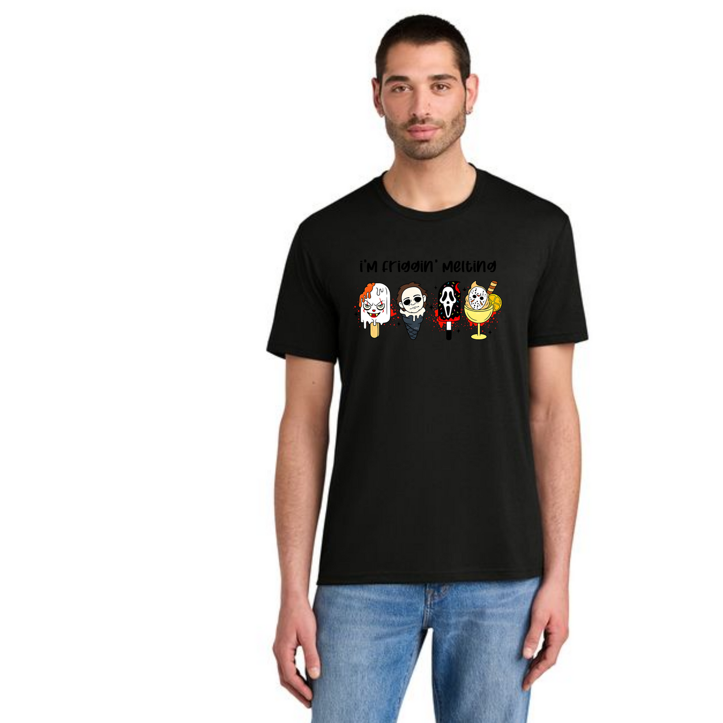HALLOWEEN SCARY ICE CREAM DM130 District ® Perfect Tri Tee HW-22