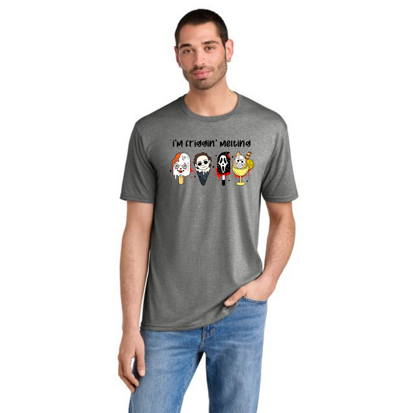 HALLOWEEN SCARY ICE CREAM DM130 District ® Perfect Tri Tee HW-22