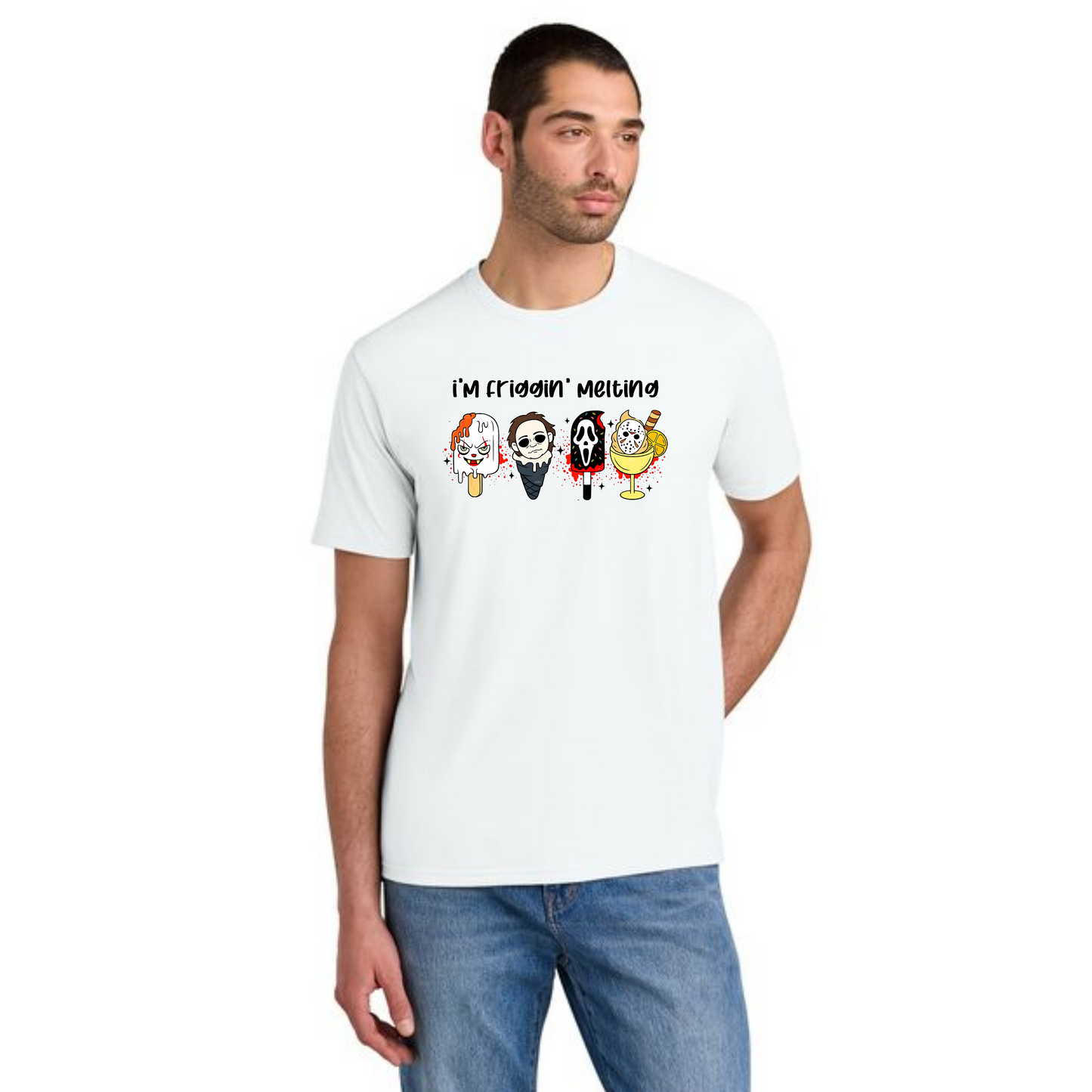 HALLOWEEN SCARY ICE CREAM DM130 District ® Perfect Tri Tee HW-22