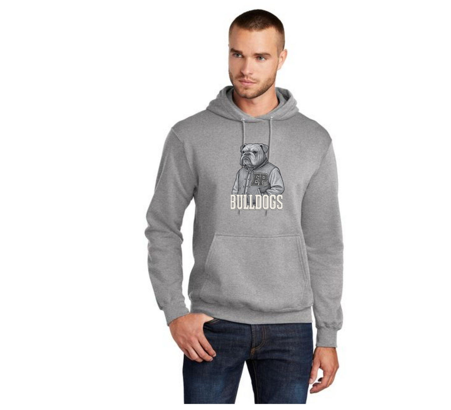 EAST PALESTINE FOOTBALL PC78H Port & Company® Core Fleece Pullover Hooded Sweatshirt 9