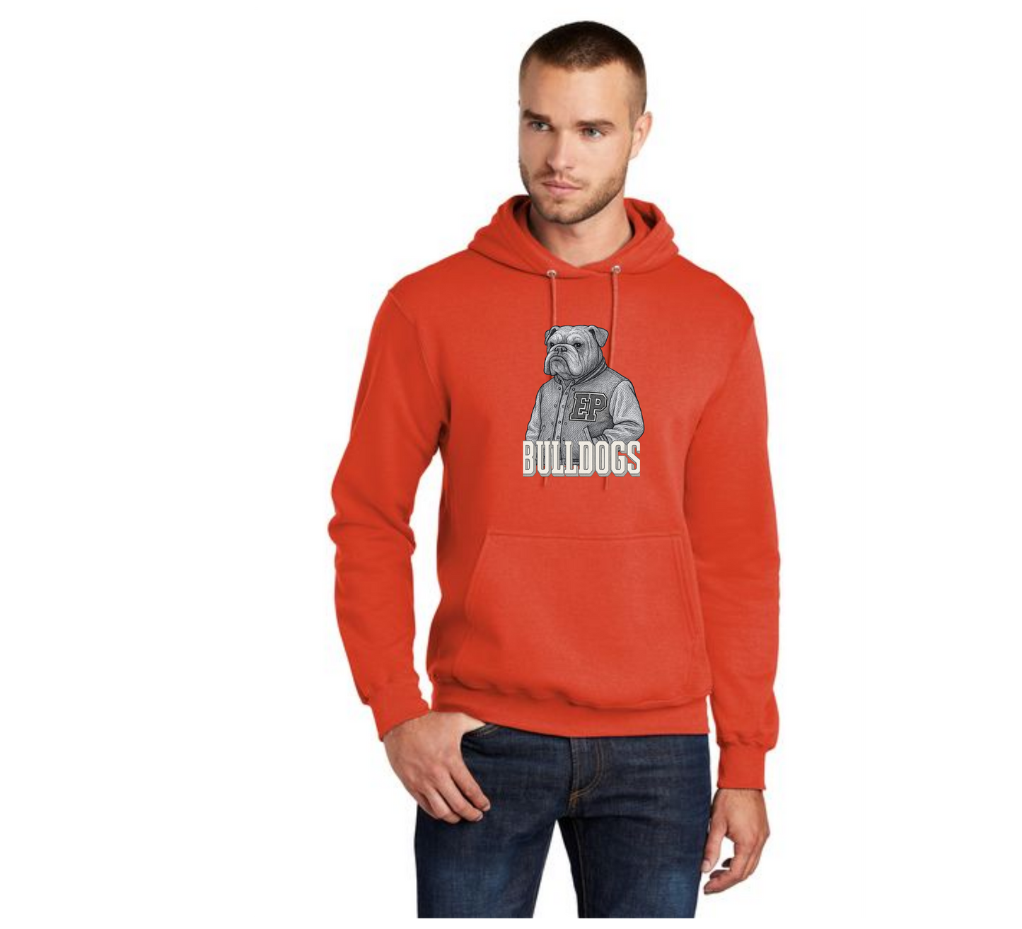 EAST PALESTINE FOOTBALL PC78H Port & Company® Core Fleece Pullover Hooded Sweatshirt 9