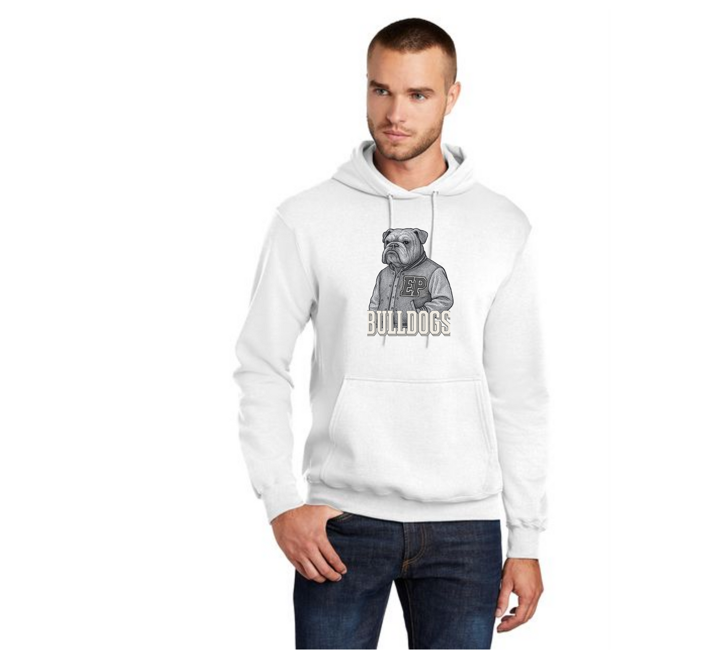EAST PALESTINE FOOTBALL PC78H Port & Company® Core Fleece Pullover Hooded Sweatshirt 9