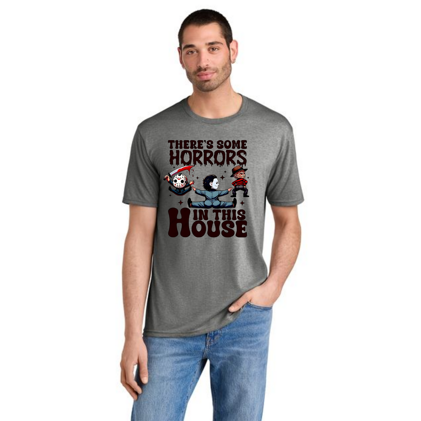 HALLOWEEN HORRORS IN THE HOUSE DM130 District ® Perfect Tri Tee HW-23