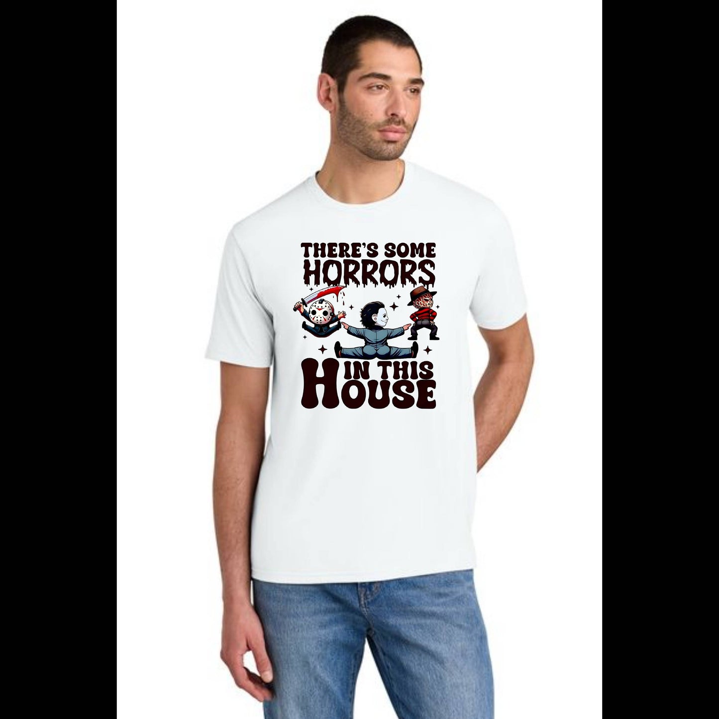 HALLOWEEN HORRORS IN THE HOUSE DM130 District ® Perfect Tri Tee HW-23