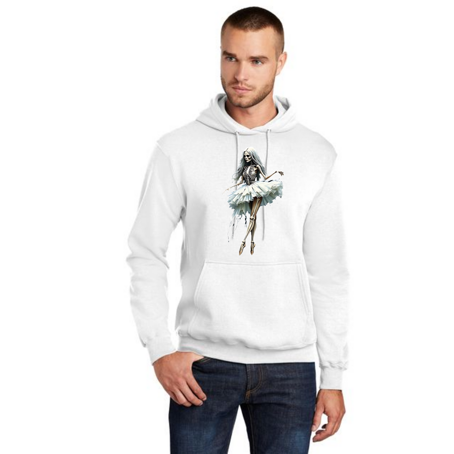 HALLOWEEN BALLERINA PC78H Port & Company® Core Fleece Pullover Hooded Sweatshirt HW-24