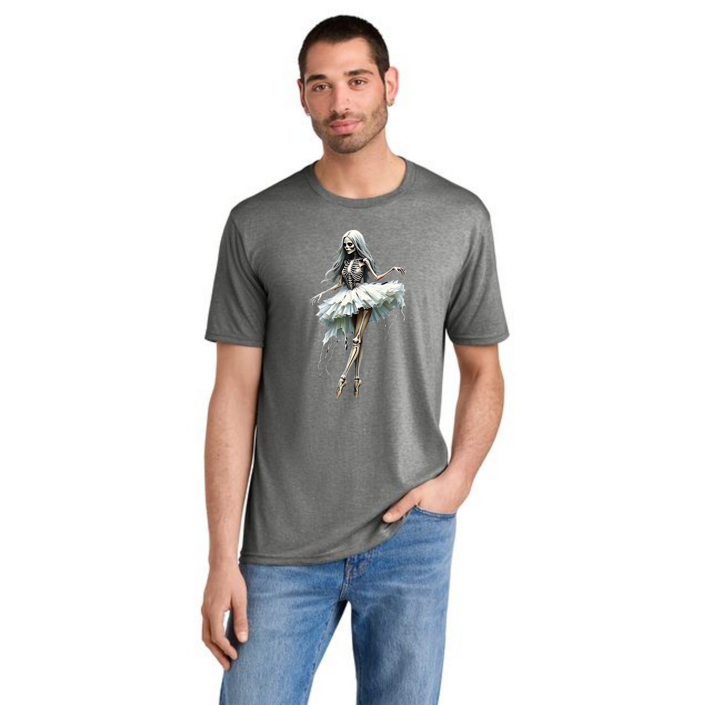 HALLOWEEN SCARY BALLERINA DM130 District ® Perfect Tri Tee HW-24