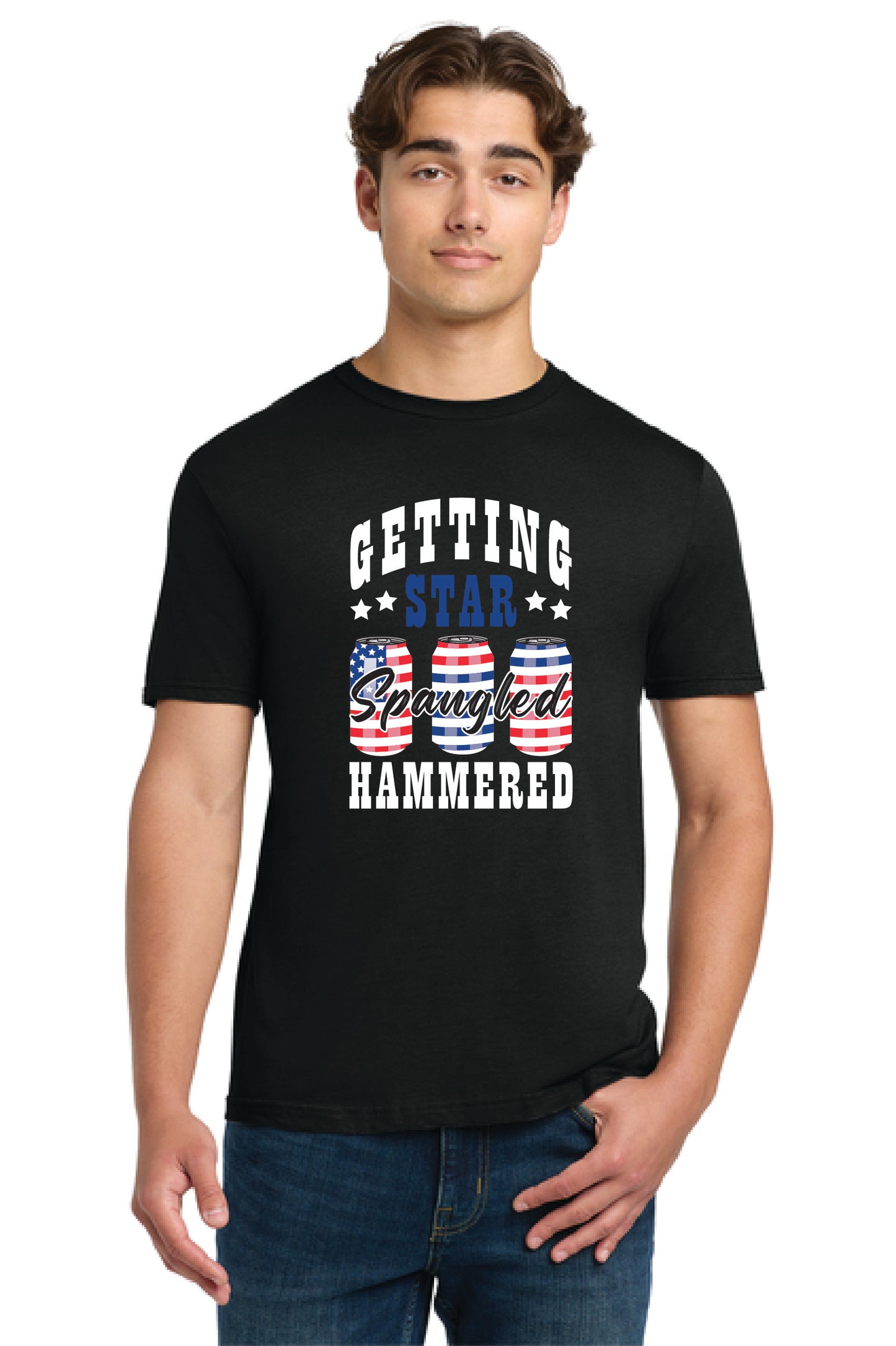 STAR SPANGLED HAMMERED Gildan Softstyle® T-Shirt Unisex Short Sleeve Tee 11