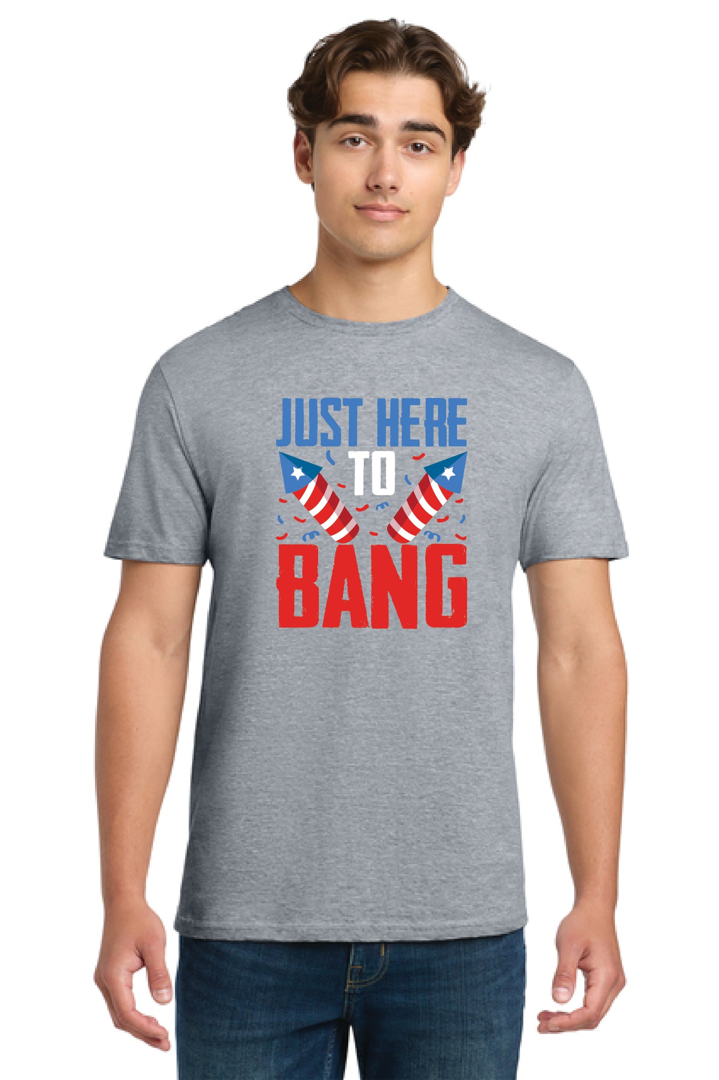 JUST HERE TO BANG! Gildan Softstyle® T-Shirt Unisex Short Sleeve Tee 5