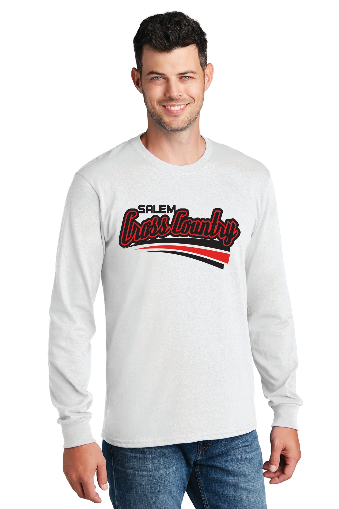 SALEM QUAKERS CROSS COUNTRY Gildan Softstyle® Long Sleeve T-Shirt 3