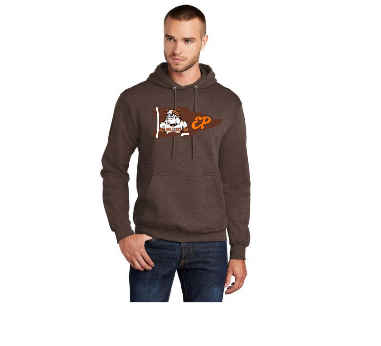 EAST PALESTINE FOOTBALL PC78H Port & Company® Core Fleece Pullover Hooded Sweatshirt 13