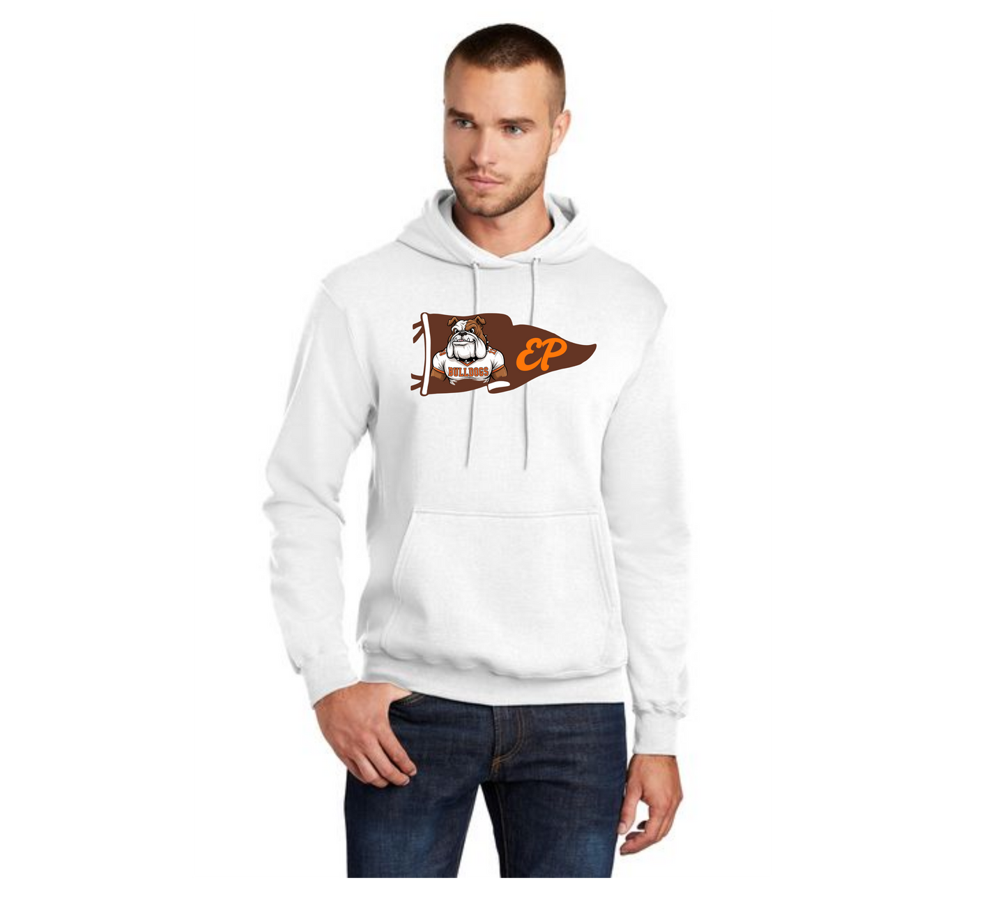 EAST PALESTINE FOOTBALL PC78H Port & Company® Core Fleece Pullover Hooded Sweatshirt 13
