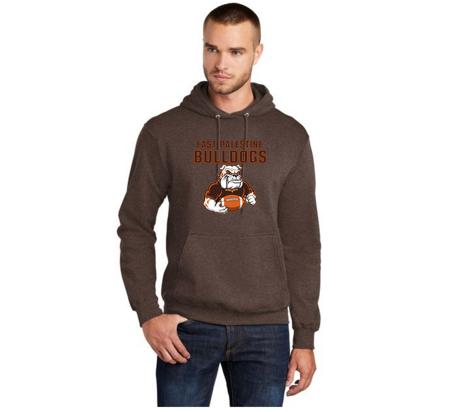 EAST PALESTINE FOOTBALL PC78H Port & Company® Core Fleece Pullover Hooded Sweatshirt 14