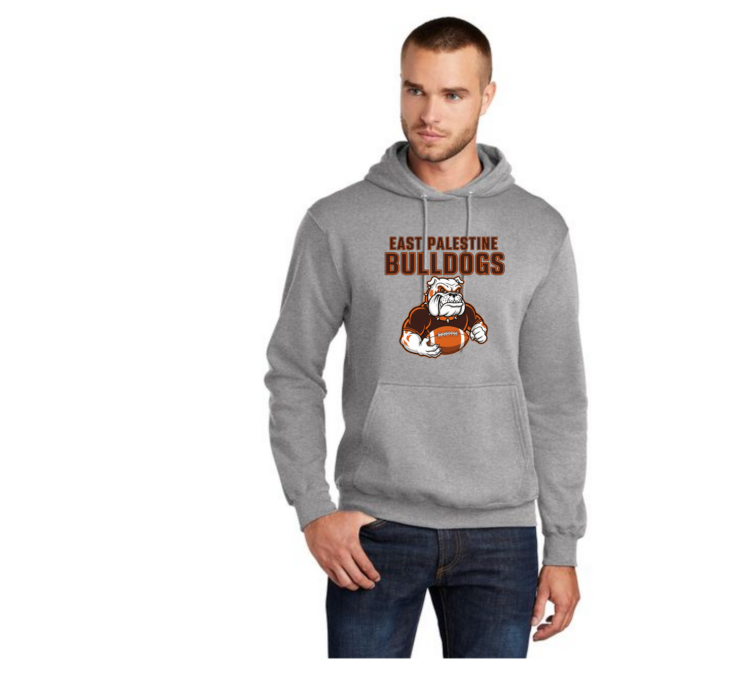 EAST PALESTINE FOOTBALL PC78H Port & Company® Core Fleece Pullover Hooded Sweatshirt 14