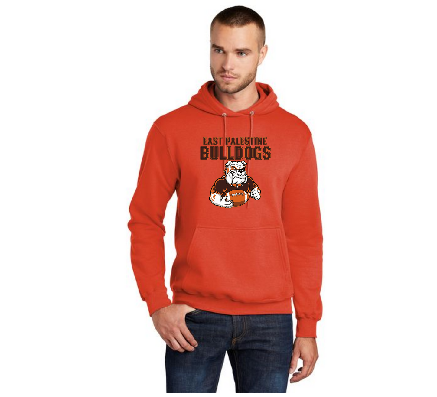 EAST PALESTINE FOOTBALL PC78H Port & Company® Core Fleece Pullover Hooded Sweatshirt 14