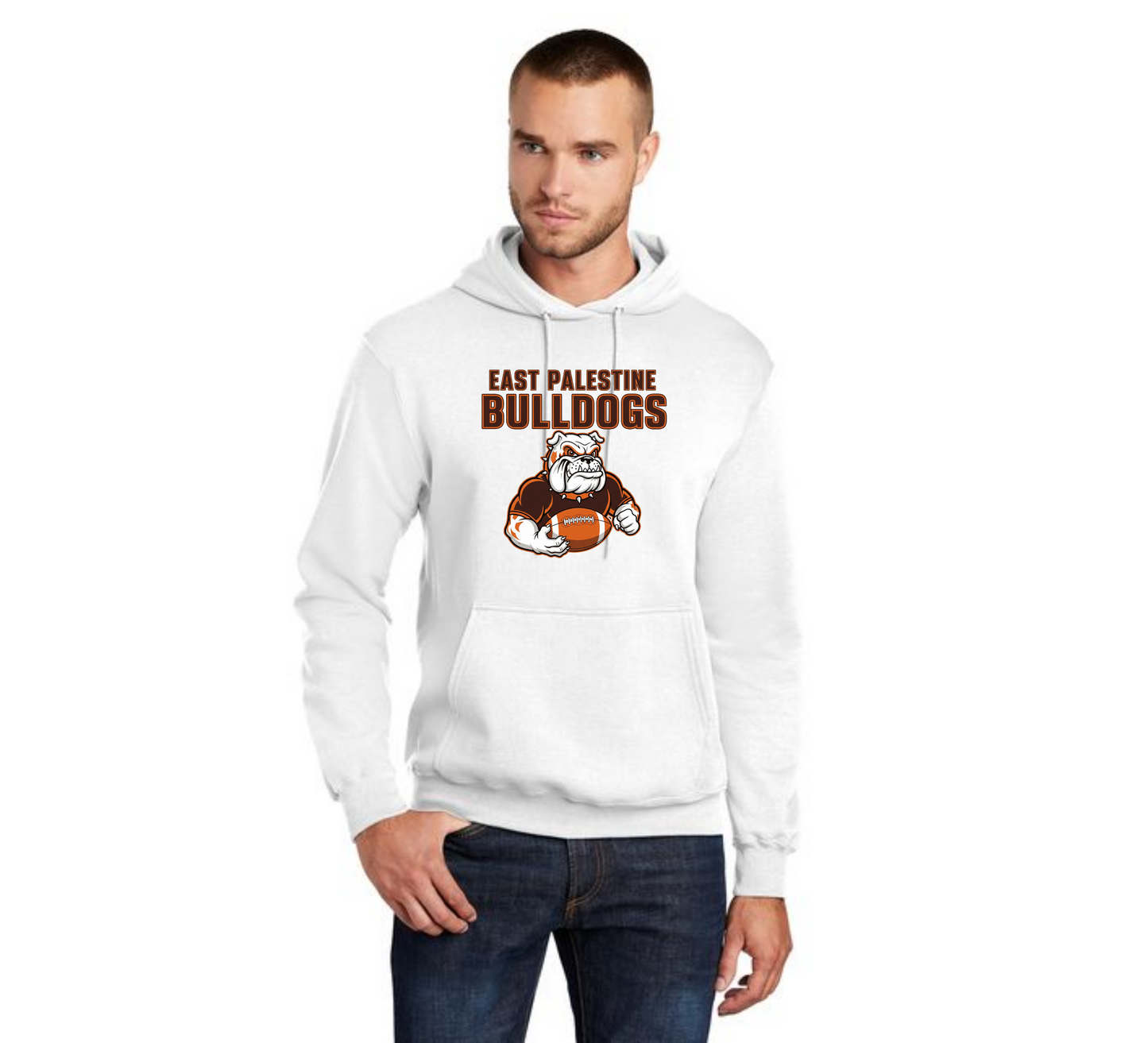 EAST PALESTINE FOOTBALL PC78H Port & Company® Core Fleece Pullover Hooded Sweatshirt 14