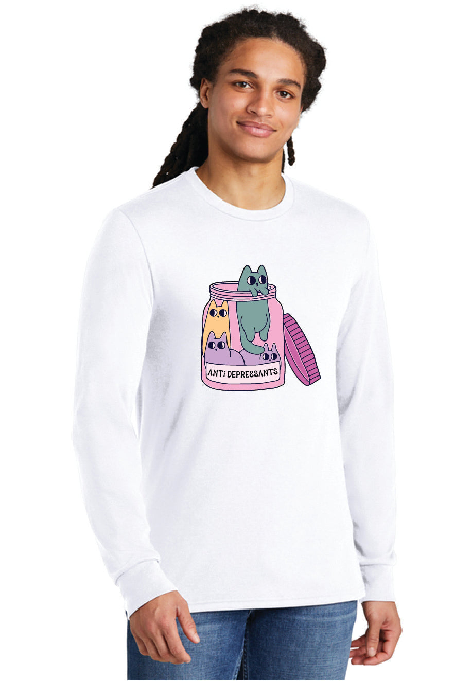 ANTI DEPRESSANTS CATS DM132 District ® Perfect Tri ® Long Sleeve Tee 5