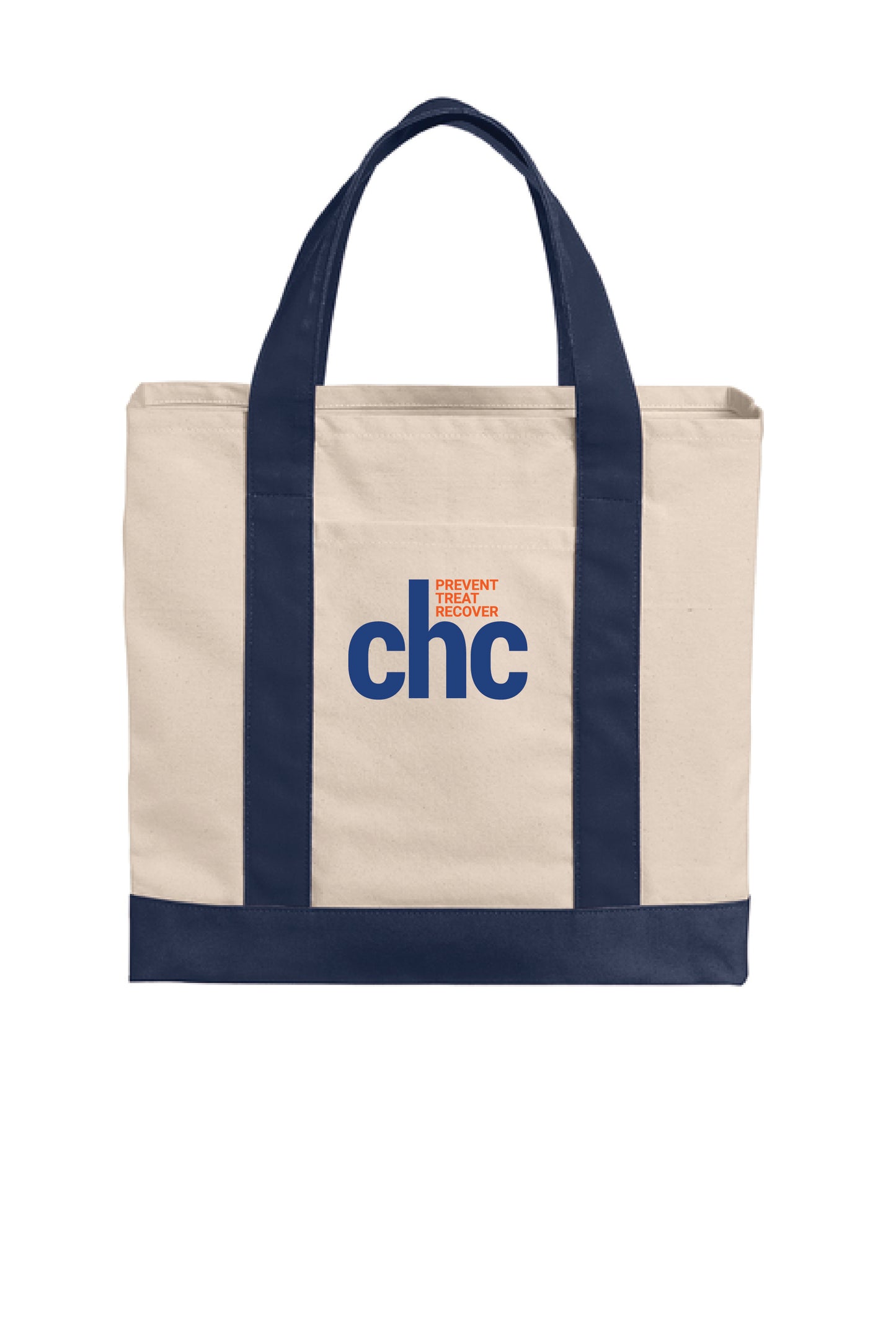 BG429 Port Authority® Cotton Canvas Two-Tone Tote SP CHC-45