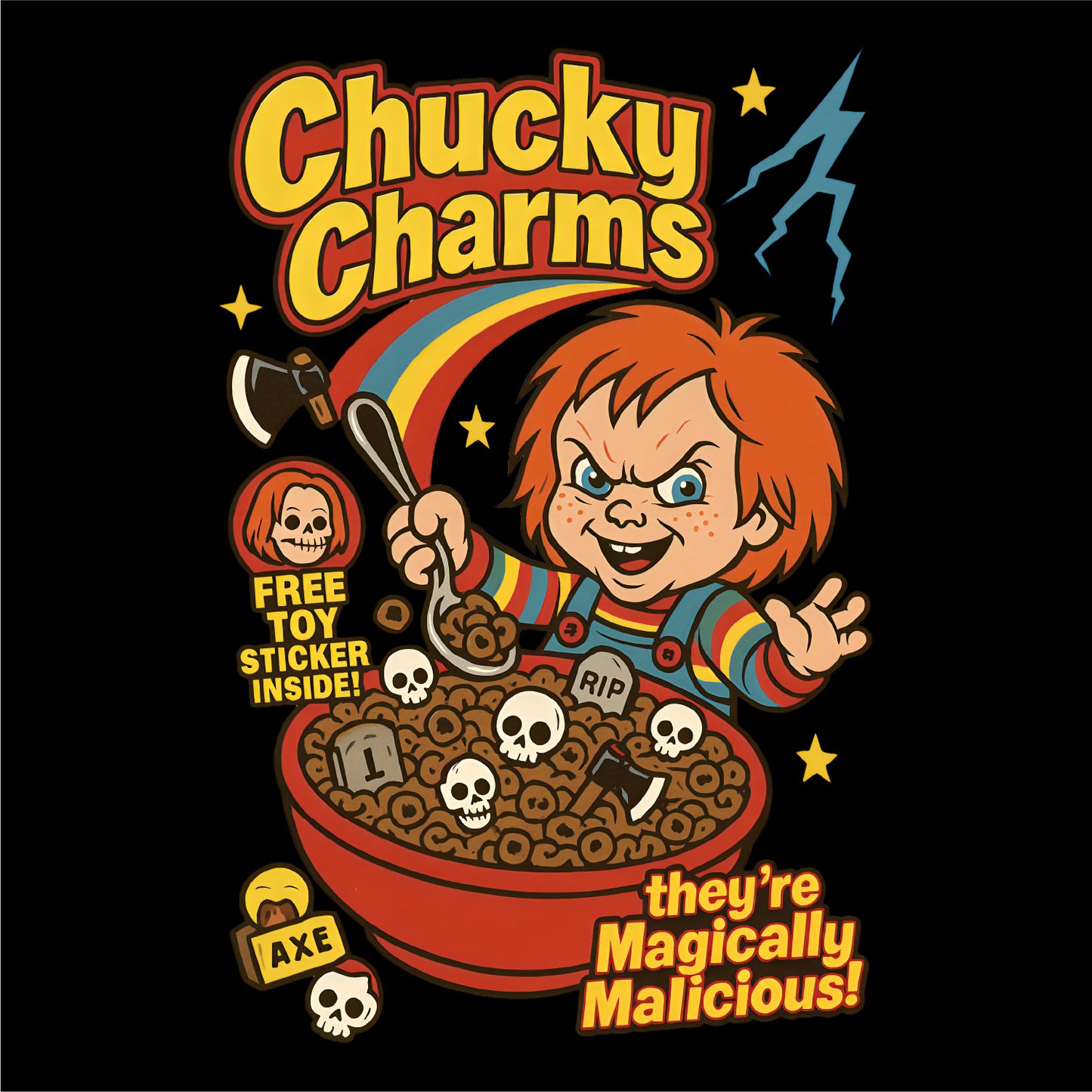 HALLOWEEN CHUCKY CHARMS DM130 District ® Perfect Tri Tee HW-1