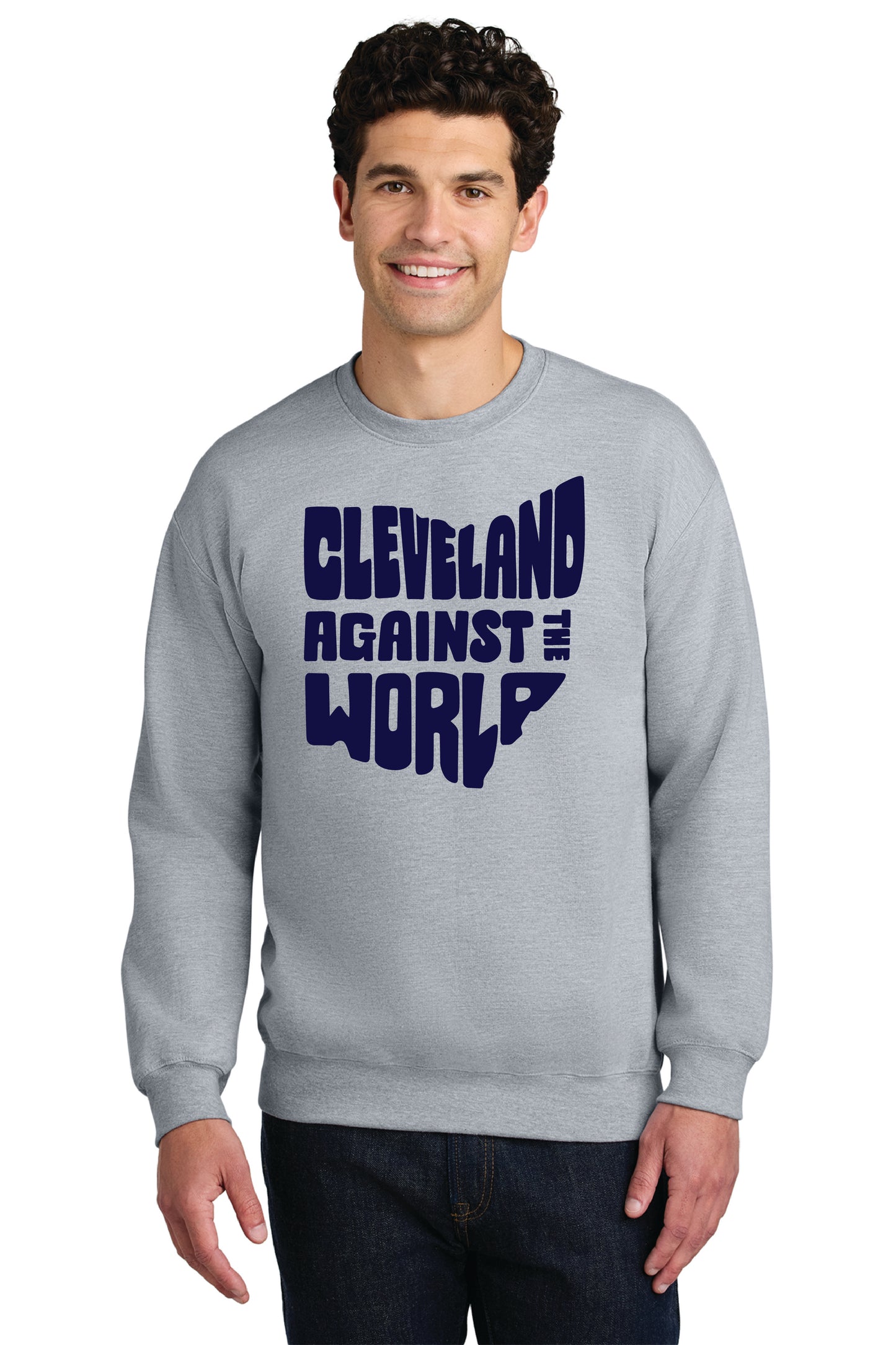 CLEVELAND AGAINST THE WORLD SF000 Gildan® Softstyle® Crewneck Sweatshirt 1