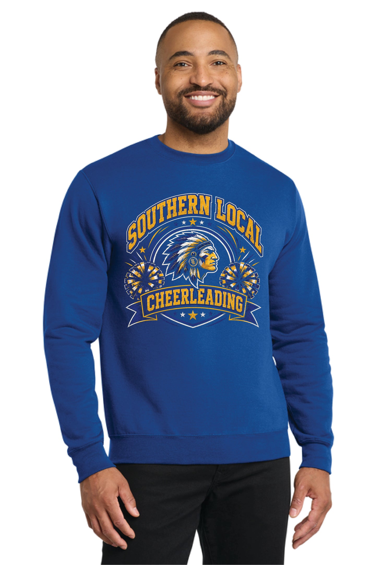 SL CHEER PC78 Port & Co® Core Fleece Crewneck Sweatshirt 3