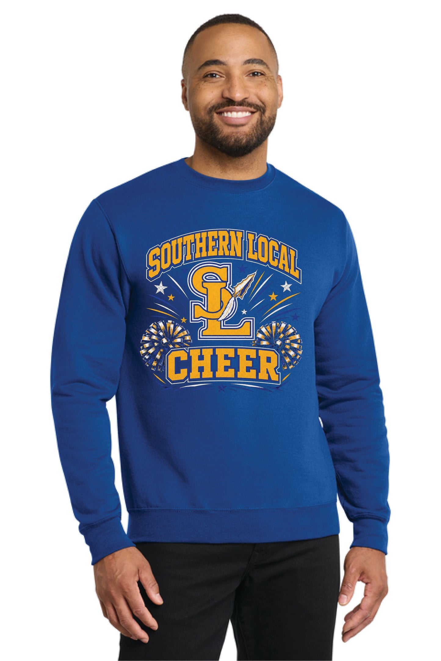 SL CHEER PC78 Port & Co® Core Fleece Crewneck Sweatshirt 2