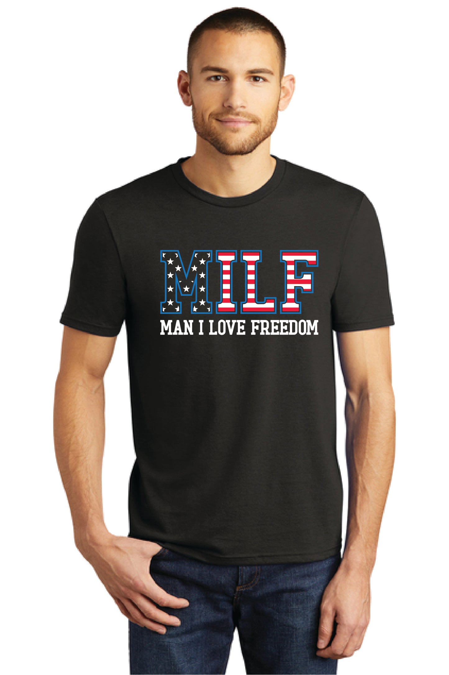 MILF MAN I LOVE FREEDOM DM130 District ® Perfect Tri ® Tee 21