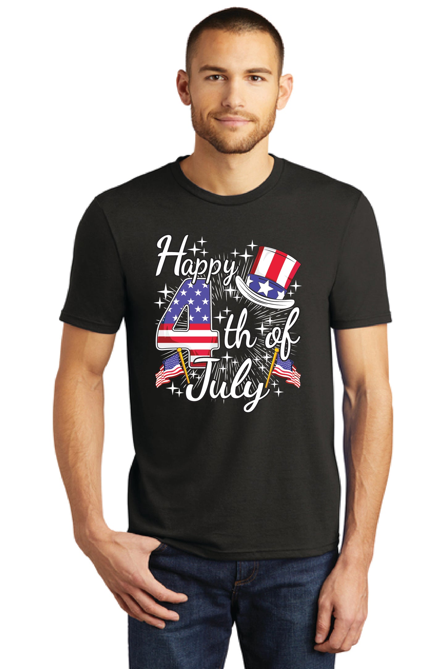 HAPPY 4TH OF JULY DM130 District ® Perfect Tri ® Tee 16