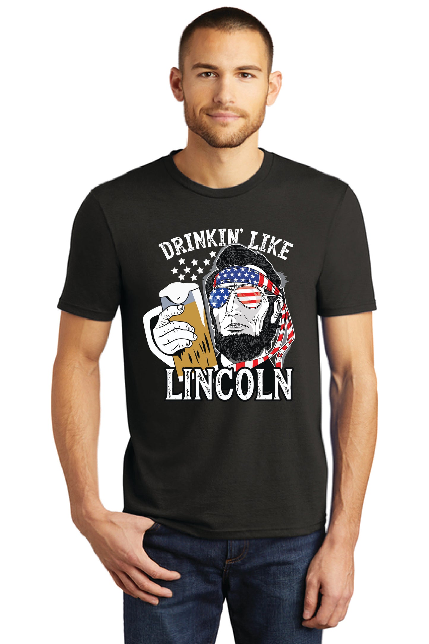 DRINKIN LIKE LINCOLN DM130 District ® Perfect Tri ® Tee 14