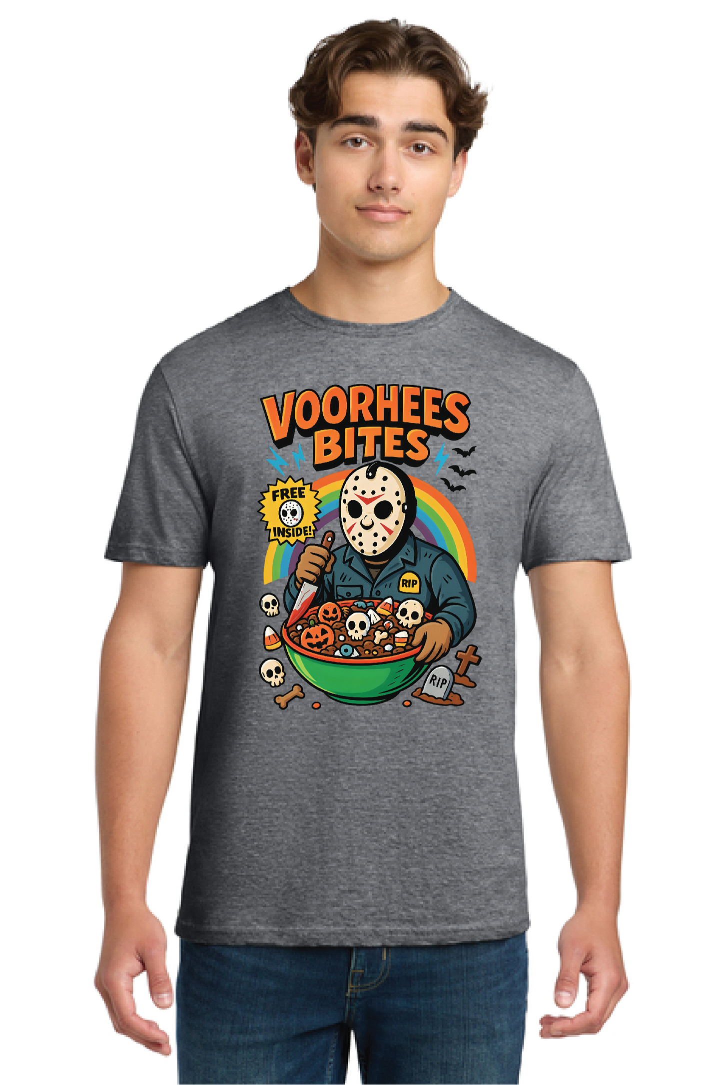 HALLOWEEN VOORHEES BITES DM130 District ® Perfect Tri Tee HW-7