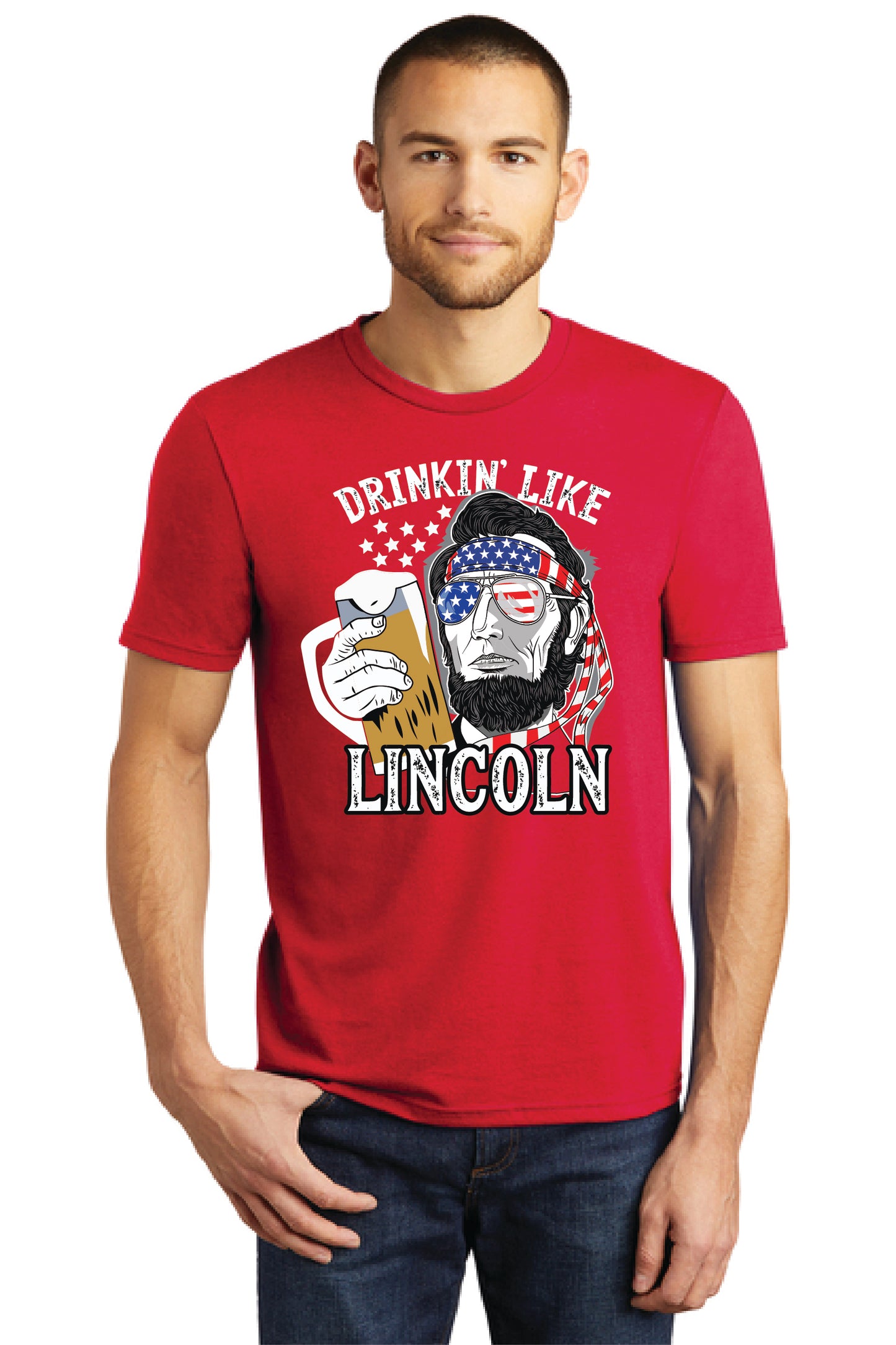 DRINKIN LIKE LINCOLN DM130 District ® Perfect Tri ® Tee 14