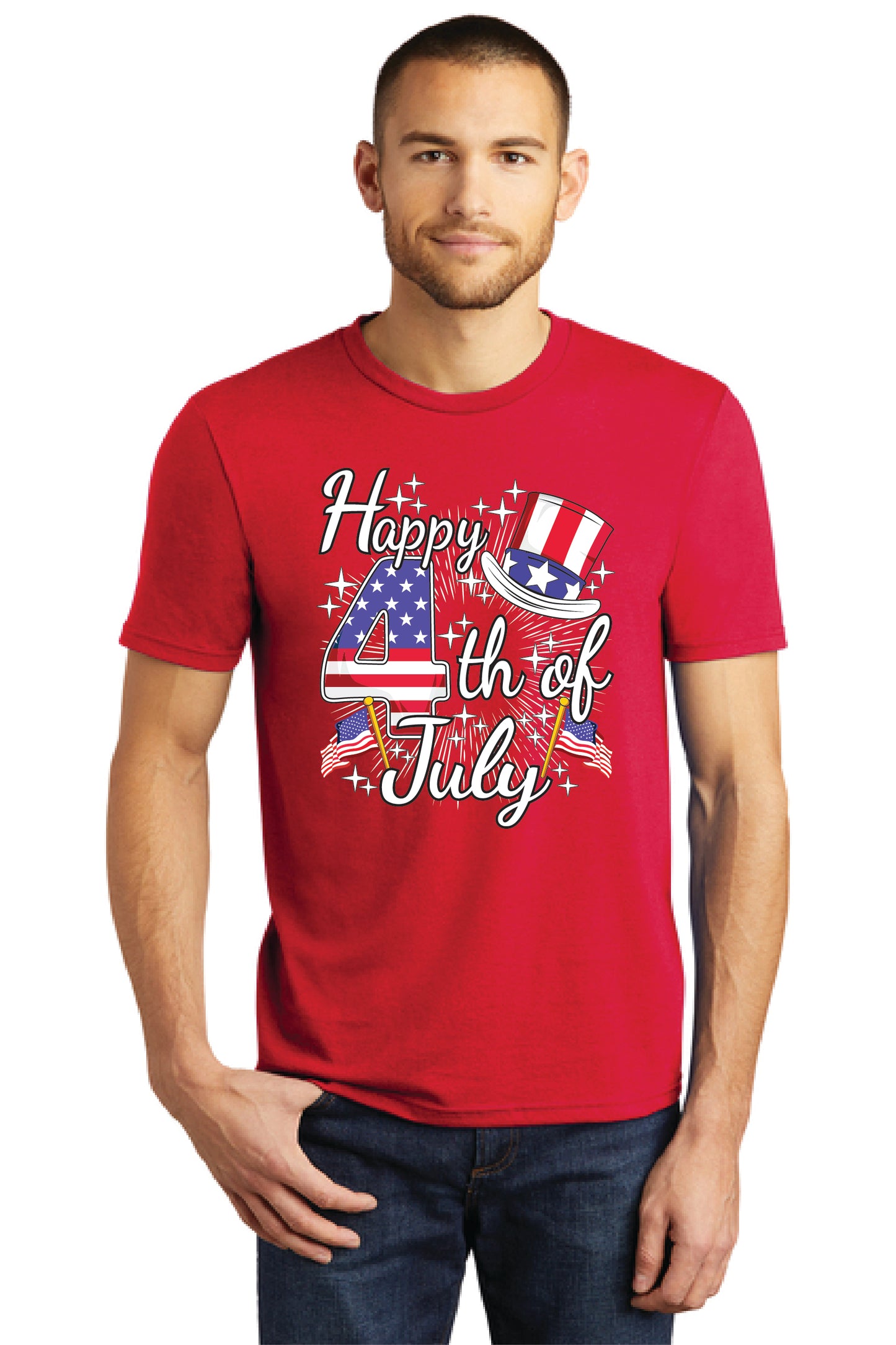 HAPPY 4TH OF JULY DM130 District ® Perfect Tri ® Tee 16