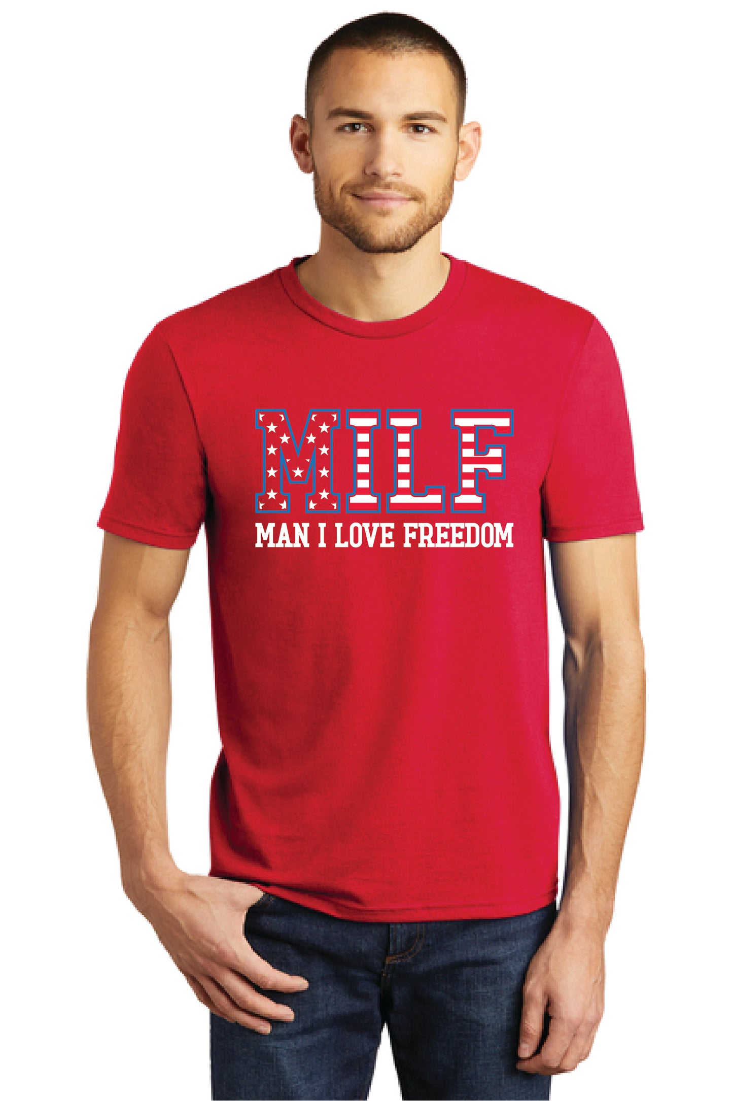 MILF MAN I LOVE FREEDOM DM130 District ® Perfect Tri ® Tee 21