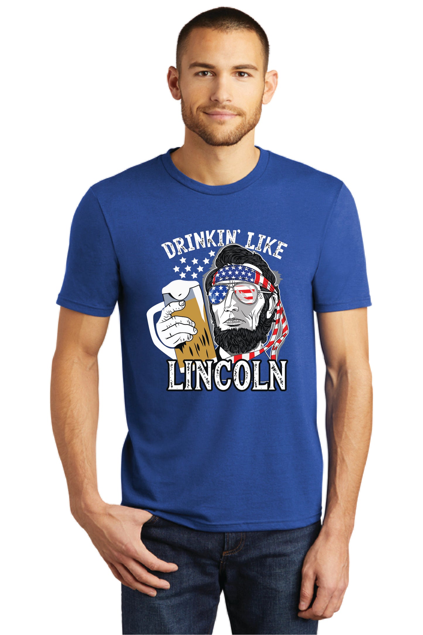 DRINKIN LIKE LINCOLN DM130 District ® Perfect Tri ® Tee 14