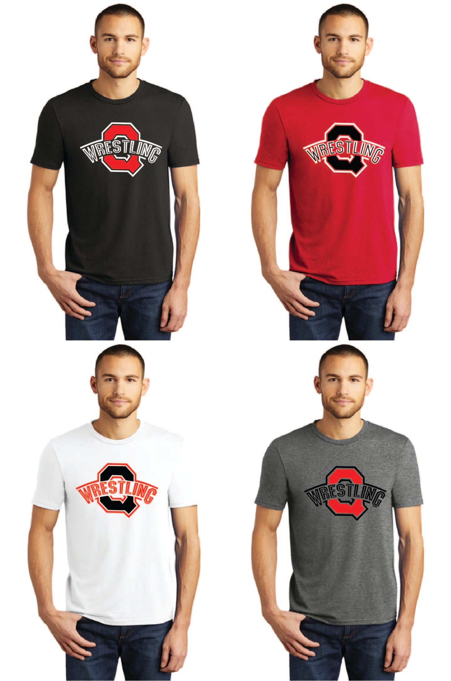 Salem Quakers Wrestling DM130 District ® Perfect Tri ® Tee 16