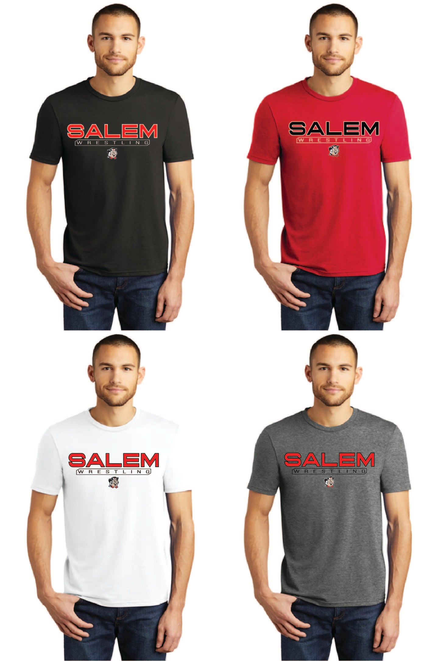 Salem Quakers Wrestling DM130 District ® Perfect Tri ® Tee 14