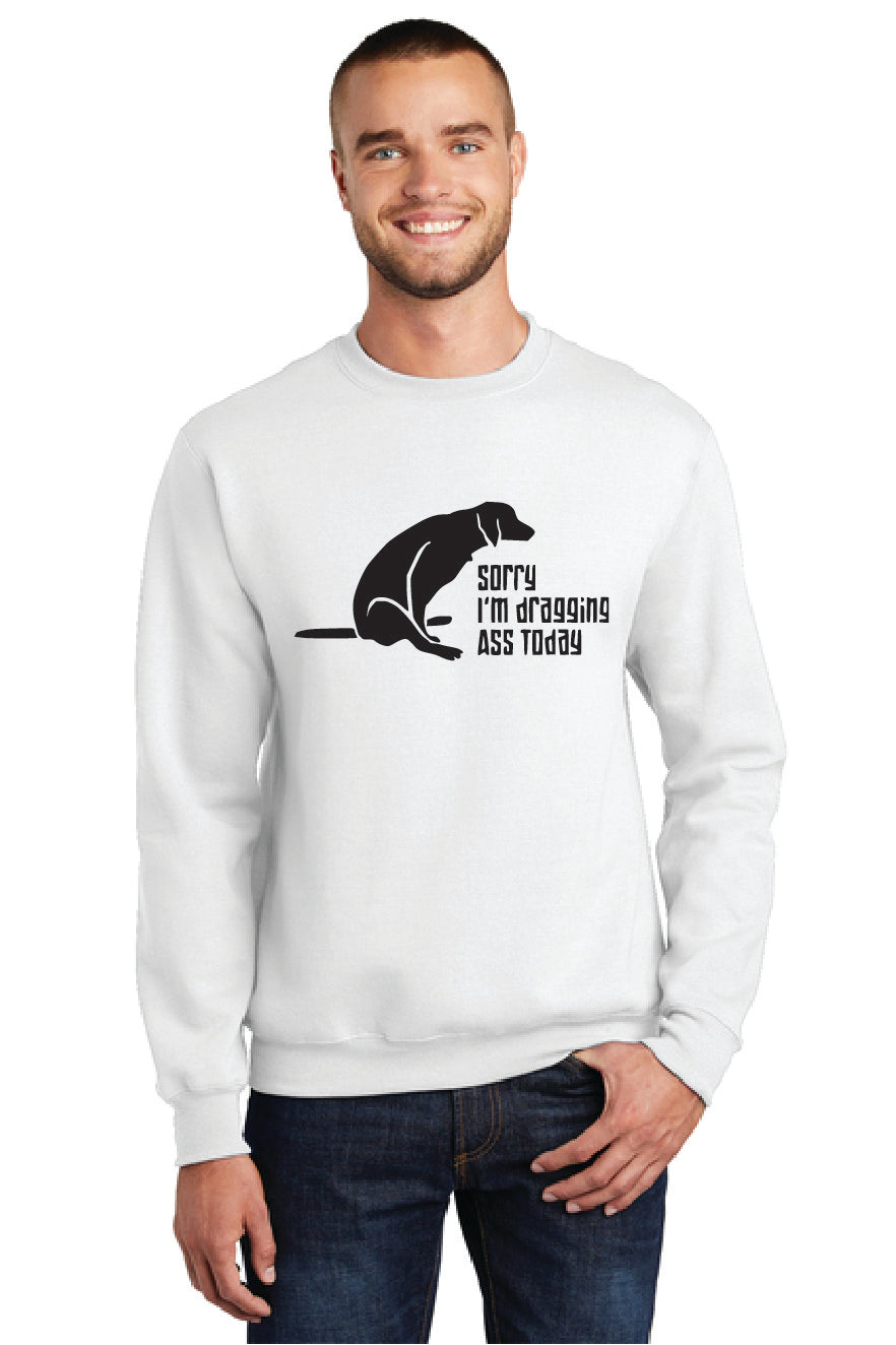 DRAGGIN ASS PC78 Port & Company® Essential Fleece Crewneck Sweatshirt 3