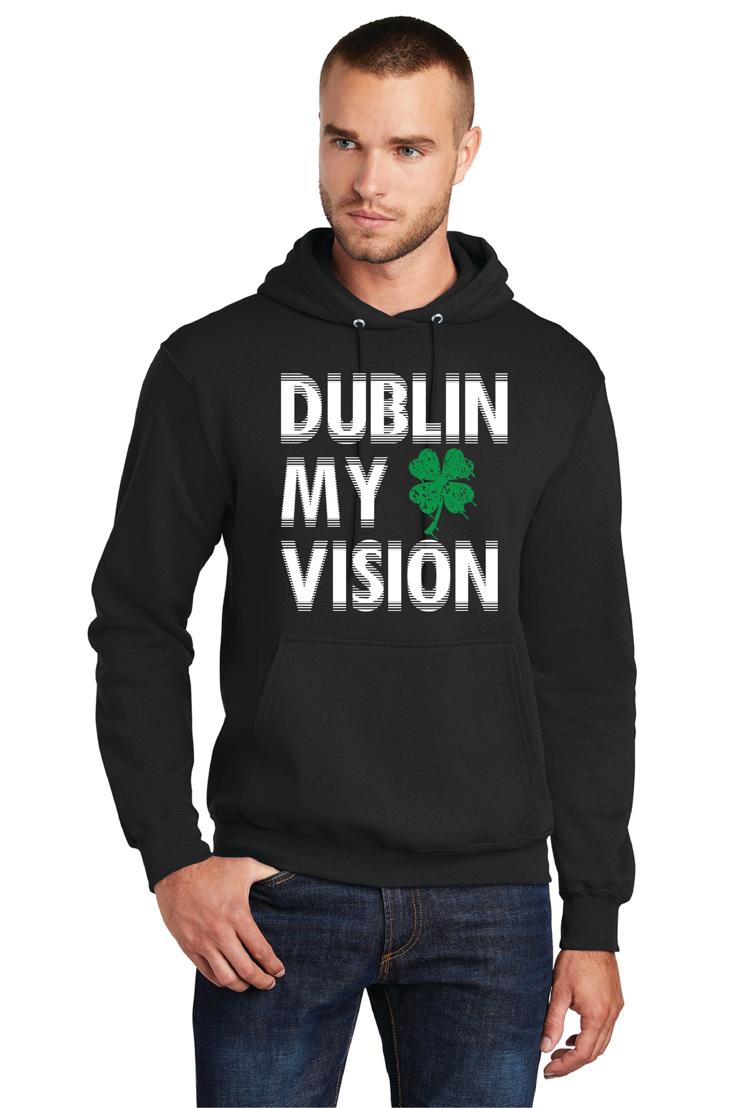 DUBLIN VISION PC78H Port & Company® Core Fleece Pullover Hooded Sweatshirt 8