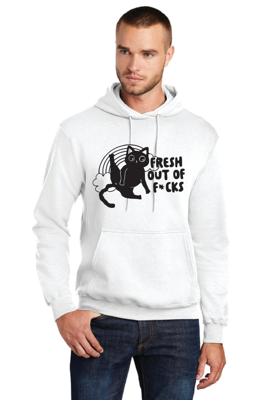 FRESH OUT OF F*CKS PC78H Port & Company® Core Fleece Pullover Hooded Sweatshirt 4