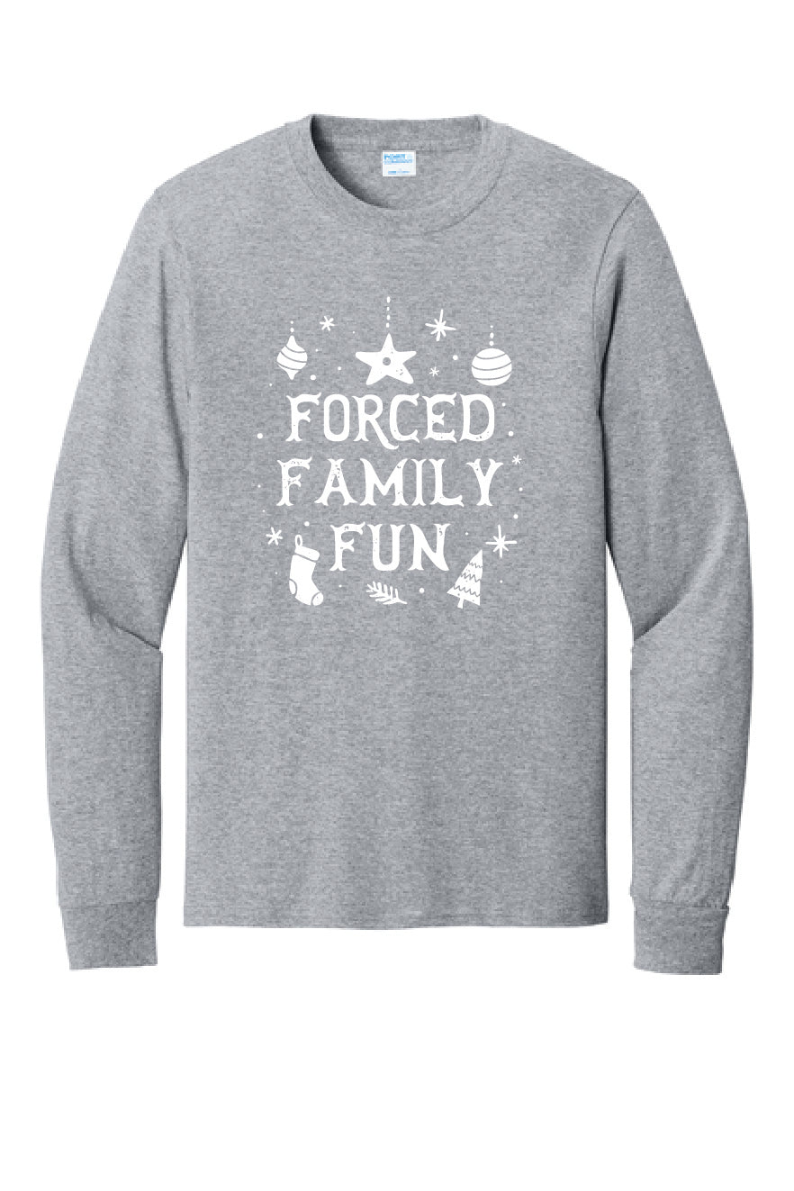 FORCED FAMILY FUN PC54LS Port & Company® Long Sleeve Core Cotton Tee 3